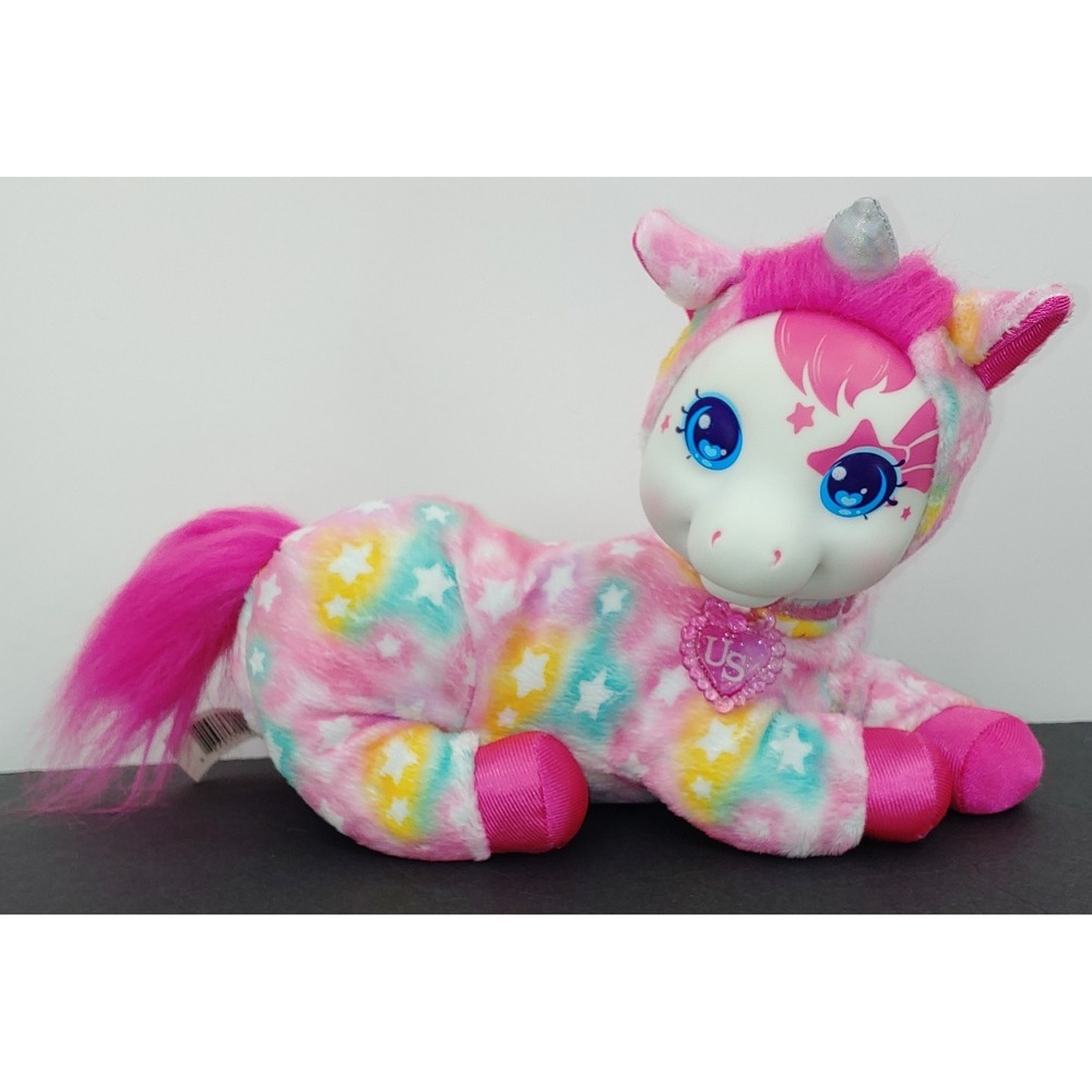 Unicorn Surprise Mom 9x11" 3 Babies 4" Plush Stuffed Animal Just Play Tie Dye